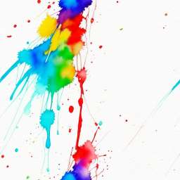 Wet-in-wet Watercolor Painting free seamless pattern